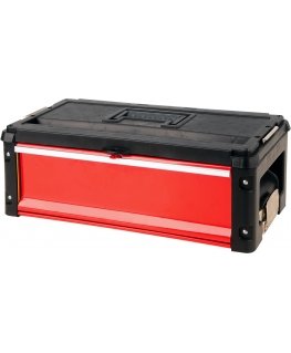 Yato YT-09108 työkalupakki Työkalulaatikko Metalli Musta, Punainen