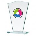 Detail LuxorJet color printing glass trophy Detail LuxorJet color printing glass trophy