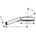 Dušo galvutė Hansgrohe Pulsify S 105, mat. juoda, Ø105 mm Dušo galvutė Hansgrohe Pulsify S 105, mat. juoda, Ø105 mm