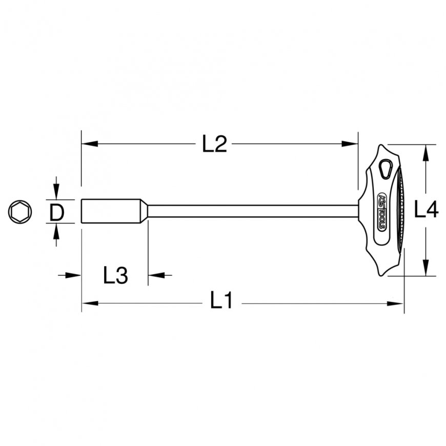 KS Tools 158.5010-E uzmava un uzmavu komplekts Ligzda – 2