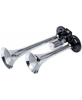 Horn horn fanfare double chrome 12v 24v amio-03617