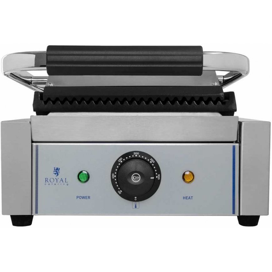 Royal Catering contact grill with grooves – 4