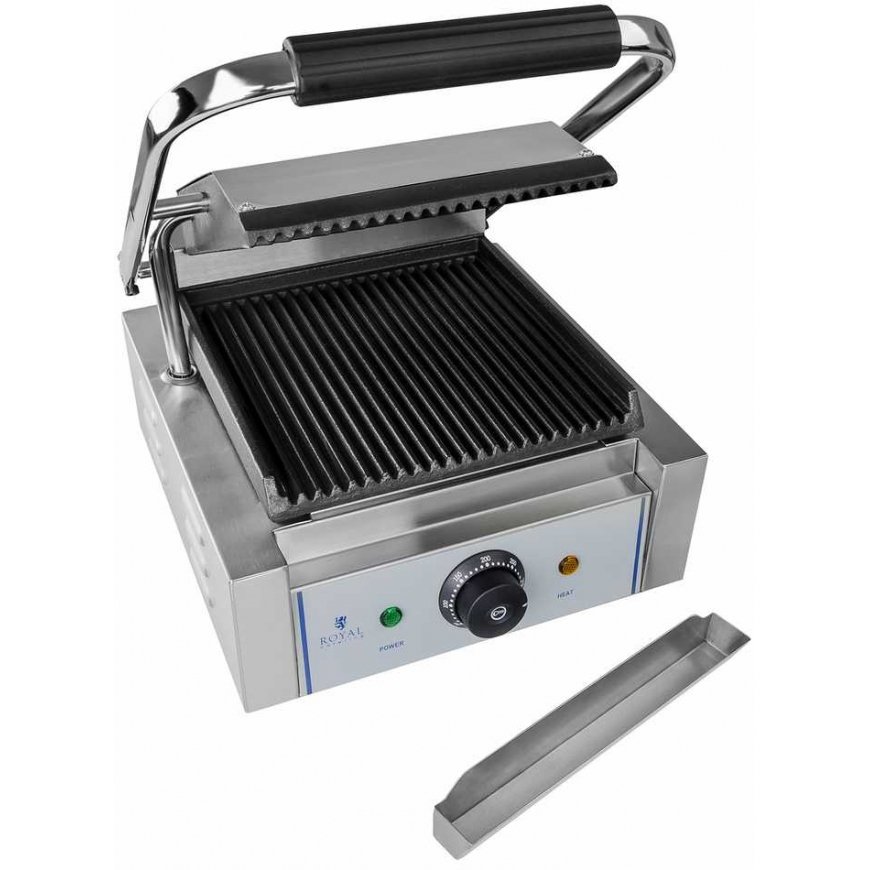 Royal Catering contact grill with grooves – 5