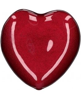 Rituali Domestici Szklany talerz w szállek serca Neimieipensieri - Red, 14 cm