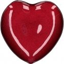 Rituali Domestici Szklany talerz w szállek serca Neimieipensieri - Red, 14 cm Rituali Domestici Szklany talerz w szállek serca Neimieipensieri - Red, 14 cm