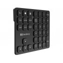 Sandberg 630-09 tastatūra RF bezvadu + USB Melns Sandberg 630-09 tastatūra RF bezvadu + USB Melns