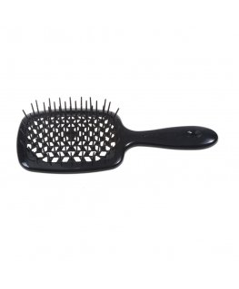 Janeke Superbrush hair straightening brush Black