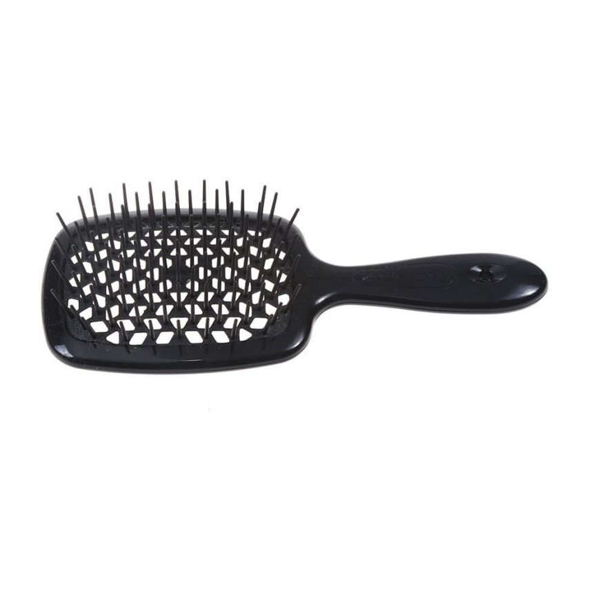 Janeke Superbrush hair straightening brush Black