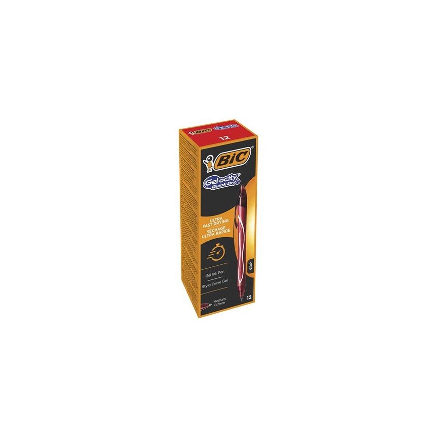 BIC Gel-ocity Quick Dry Sarkans Piespiežama