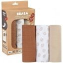 BEABA COTTON 3 PCS. DIAPER SET, HEDGEHOG BEABA COTTON 3 PCS. DIAPER SET, HEDGEHOG