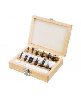 Verto 60H010 router bit Bit set 12 pc(s)