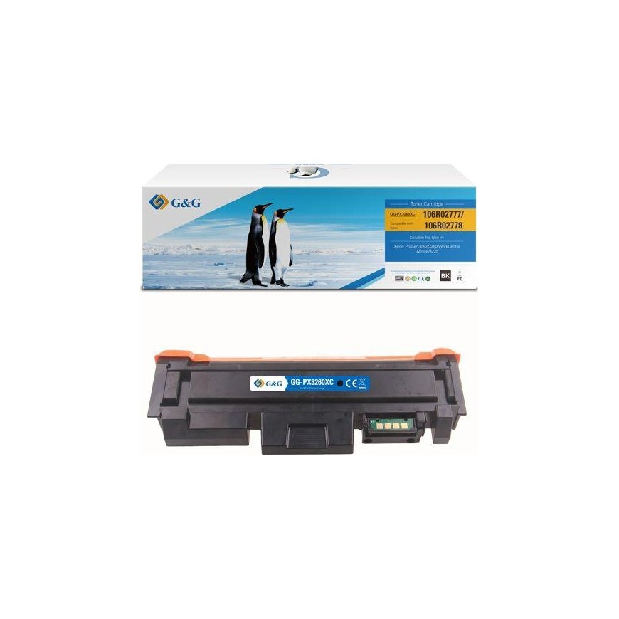 G&G compatible toner with Xerox 106R02778