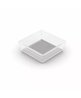 Box Sistemo Organizer 6 15 x 15 x 5 cm transparent|light grey
