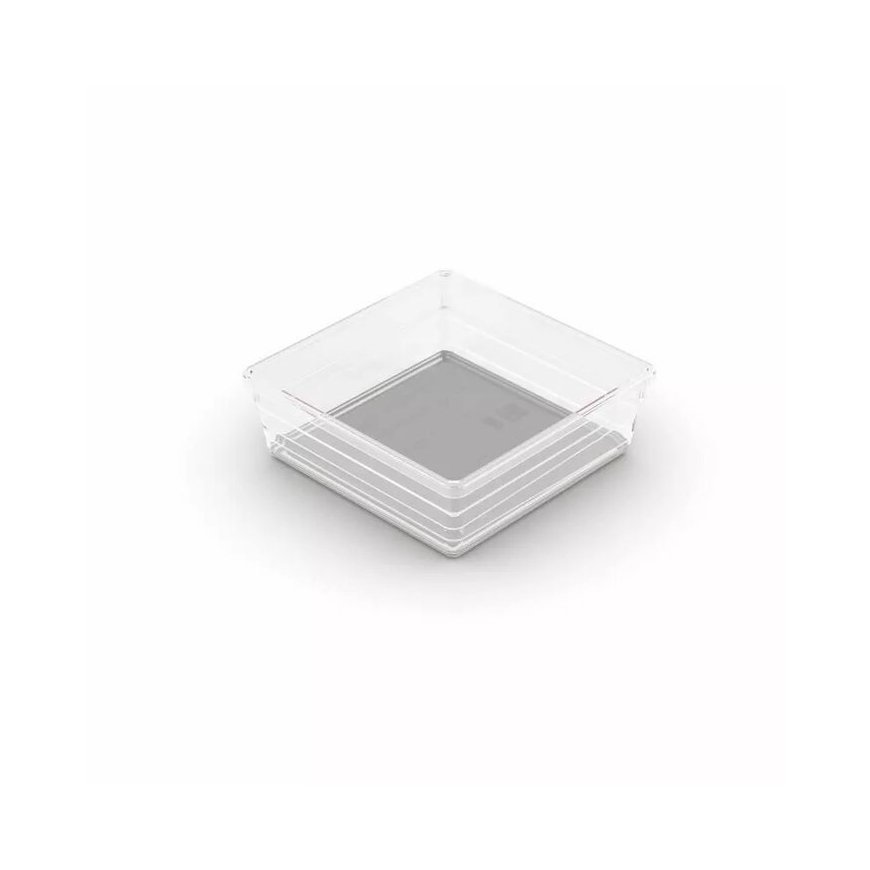 Box Sistemo Organizer 6 15 x 15 x 5 cm transparent|light grey