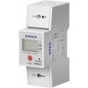 Orno 1 fazės elektros suvartojimo indikatorius, 80A, MID, RS485, papildomas indikatorius, impulsų išvestis, RESET mygtukas, 2 mo Orno 1 fazės elektros suvartojimo indikatorius, 80A, MID, RS485, papildomas indikatorius, impulsų išvestis, RESET mygtukas, 2 mo