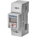 Orno 1-phase power consumption indicator, 80A, MID, RS485, additional indicator, pulse output, RESET button, 2 modules, DIN TH-3 Orno 1-phase power consumption indicator, 80A, MID, RS485, additional indicator, pulse output, RESET button, 2 modules, DIN TH-3
