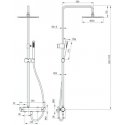 Shower set with faucet Deante Arnika NAC_D1QK Shower set with faucet Deante Arnika NAC_D1QK