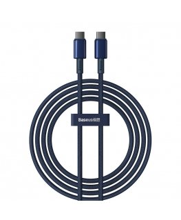 Baseus Tungsten Gold USB-C to USB-C cable, 100W, 2m (blue)