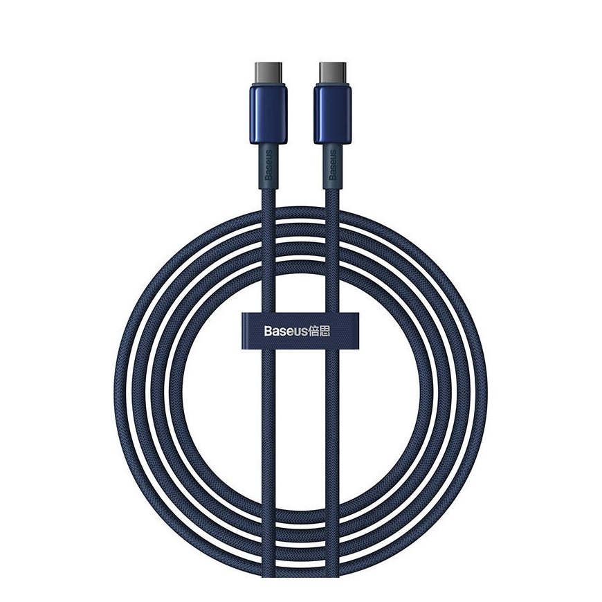 Baseus Tungsten Gold USB-C to USB-C cable, 100W, 2m (blue)