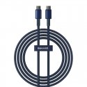 Baseus Tungsten Gold USB-C to USB-C cable, 100W, 2m (blue)