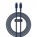 Baseus Tungsten Gold USB-C to USB-C cable, 100W, 2m (blue)