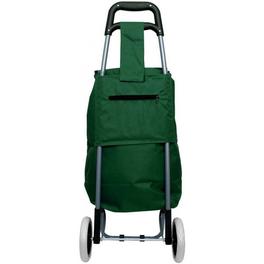Travel Slazenger Stroller BAG NA KÓLKACH NA ZAKUPY ZE STELAŻEM 31L GREEN WHITE – 5