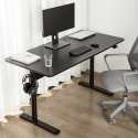 Desk table with table top 140x68cm Ergo Office, gas spring, height adjustment, do pracy stojąco siedzącej, max wys 115cm, ER Desk table with table top 140x68cm Ergo Office, gas spring, height adjustment, do pracy stojąco siedzącej, max wys 115cm, ER