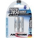 Ansmann Mignon AA 2850mAh NiMH battery digital set of 2 Ansmann Mignon AA 2850mAh NiMH battery digital set of 2