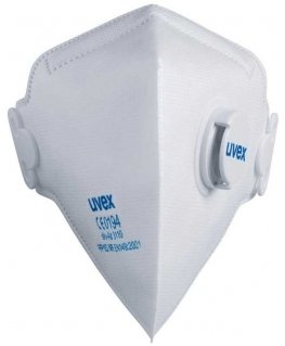 Respirator Uvex Silv-Air Classic 3110 FFP1, foldable with valve, white, 3 pcs in a retail package
