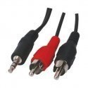 Fuj: tech 2 x RCA male to 3.5mm male cable, 5m Fuj: tech 2 x RCA male to 3.5mm male cable, 5m