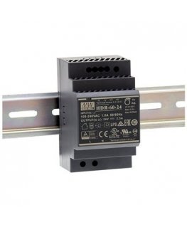 HDR DIN RAIL POWER SUPPLY 60W 4.5A 85-264V AC -120-370V DC / 12V DC 3M