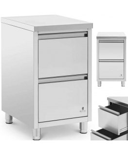 Royal Catering Szafka gastronomiczna wolnostojąca 2 szulady TABLE 50 x 60 x 87 cm