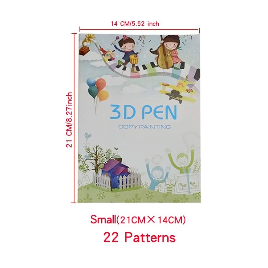 iLike S5 Coloring Book for 3D Printing Pen Figures 22 Figures – 3