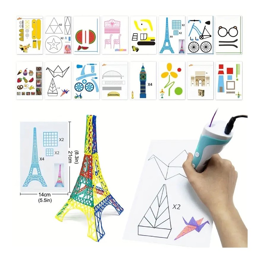 iLike S5 Coloring Book for 3D Printing Pen Figures 22 Figures – 4