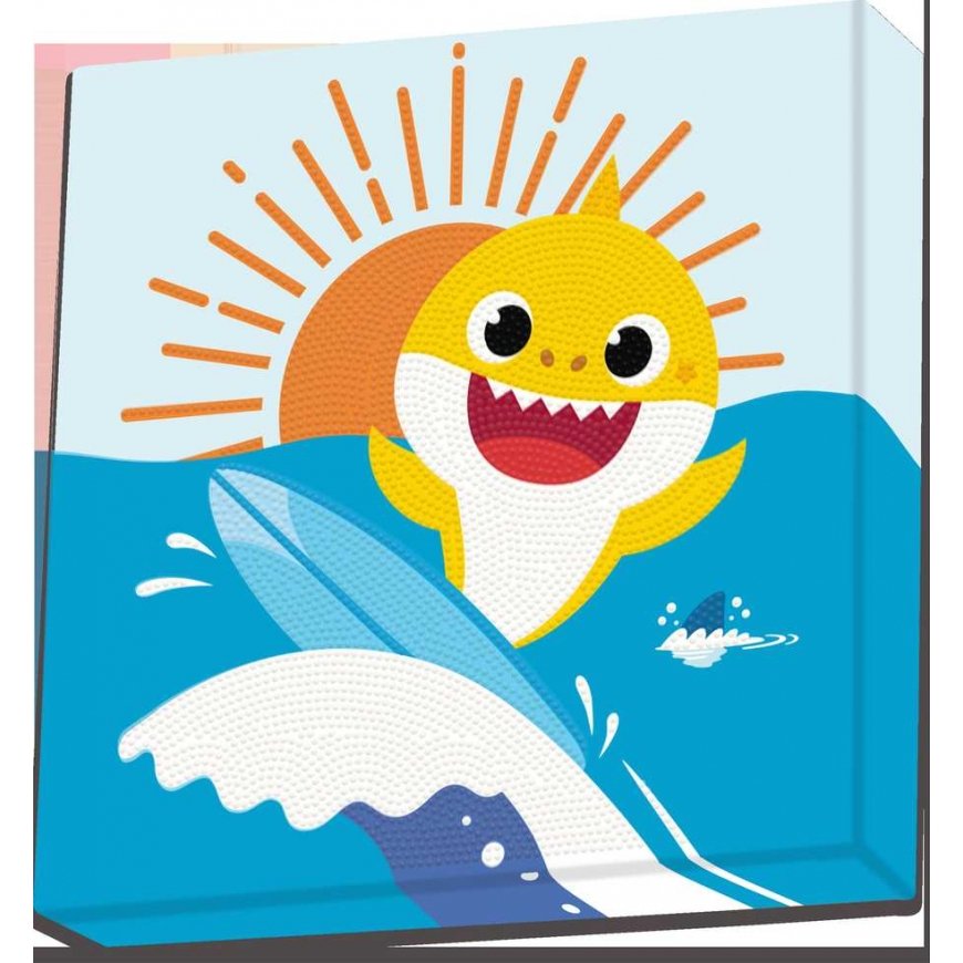 DIAMOND DOTS creative kit diamond painting Baby Shark Stay Cool!, 3295 diamonds, DBX.087 – 2