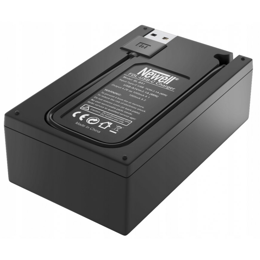 Newell Ładowarka dwukanałowa FDL-USB-C do akumulatorów NP-BX1 do Sony