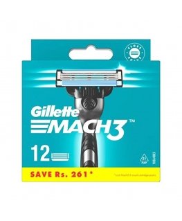 Gillette Mach3 replaceable razor blades 12 pcs