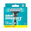 Gillette Mach3 keičiami skutimosi peiliukai 12vnt Gillette Mach3 keičiami skutimosi peiliukai 12vnt