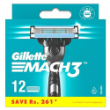 Gillette Mach3 keičiami skutimosi peiliukai 12vnt Gillette Mach3 keičiami skutimosi peiliukai 12vnt