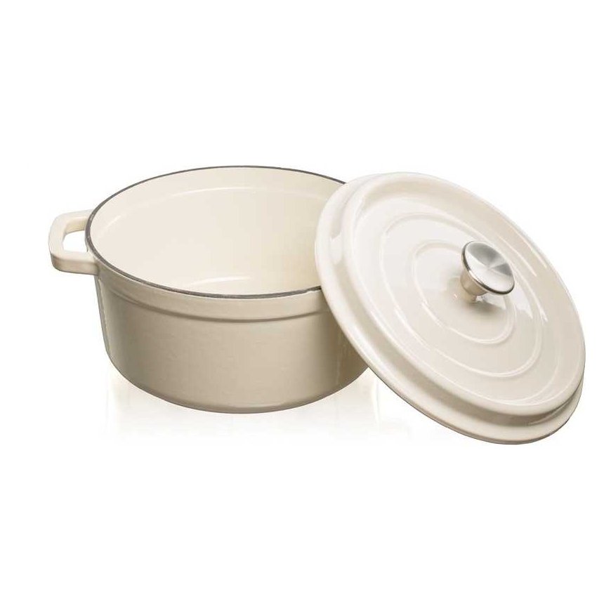 Pot Grand feu FEUMWHITE, 24 cm x 24 cm x 10.5 cm, 3.5 l – 2