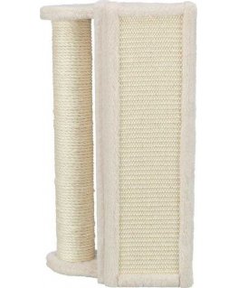 Trixie scratcher narożny, for cats, beige, 15 x 50 x 15 cm, ze słupkiem