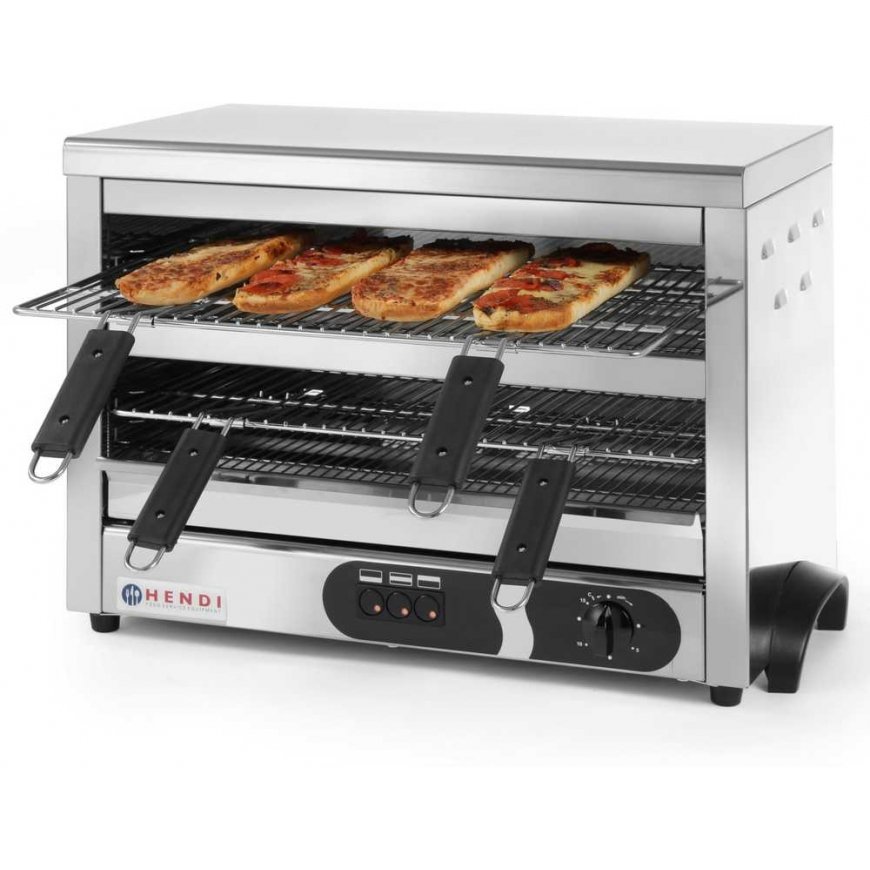Salamander quartz toaster GN1/1 timer 4500W 400V - Hendi 264331 – 5