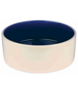 TRIXIE 2452, Dog, Ceramic, Blue, Creamy, Pet feeding bowl, Monochromatic, 2.3 L