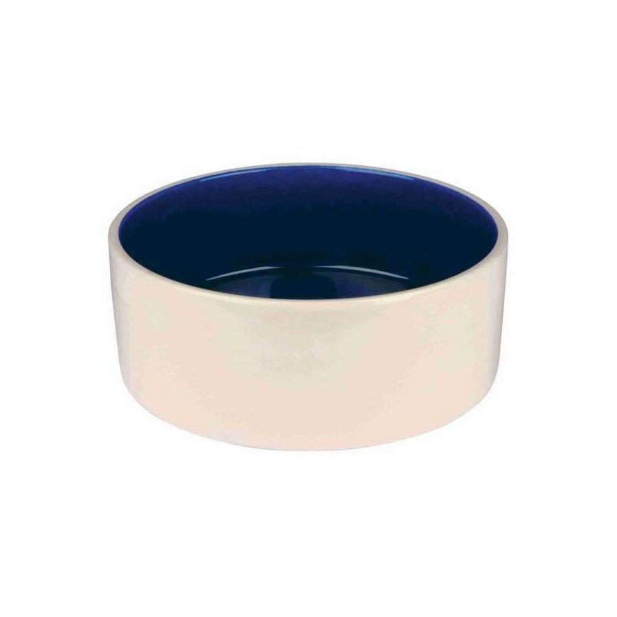 TRIXIE 2452, Dog, Ceramic, Blue, Creamy, Pet feeding bowl, Monochromatic, 2.3 L