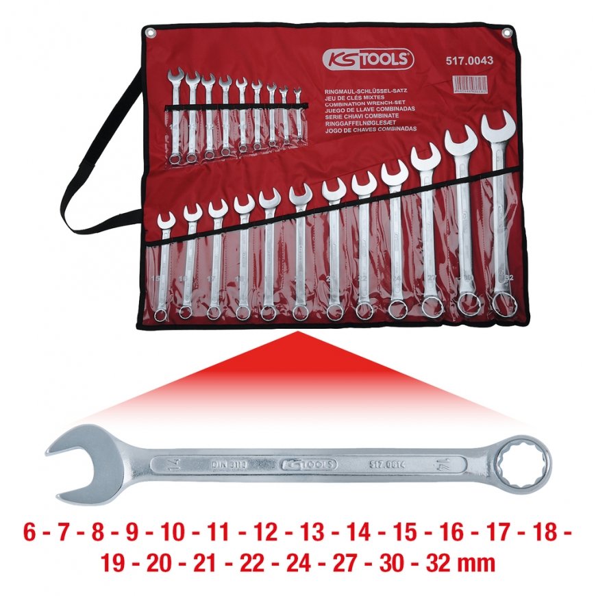 KS Tools 517.0043 rankinis veržliaraktis / rinkinys
