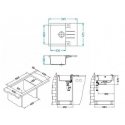 Alveus Rock 30 S sink, 59.5 x 47.5 x 16 cm Alveus Rock 30 S sink, 59.5 x 47.5 x 16 cm