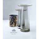 Mondeks SERENITE vase h:20cm - gray with gold Mondeks SERENITE vase h:20cm - gray with gold