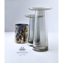 Mondeks SERENITE vase h:20cm - gray with gold Mondeks SERENITE vase h:20cm - gray with gold