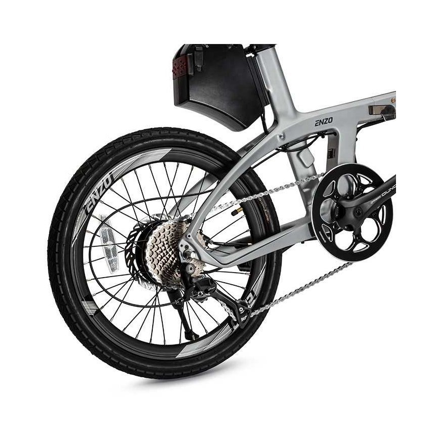 Beaster Scooter El. karboninio rėmo dviratis, BS126S, sidabrinis, 250 W – 5