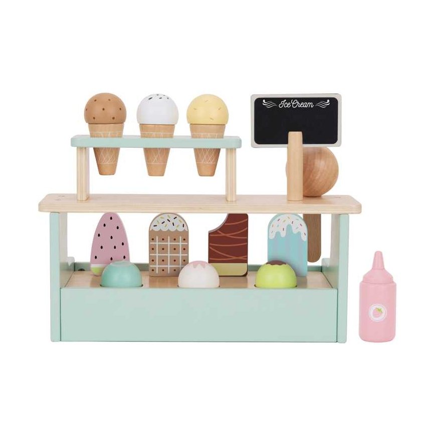 Tooky Toys TOOKY TOY Ice cream kiosk Wooden ice cream parlor – 4